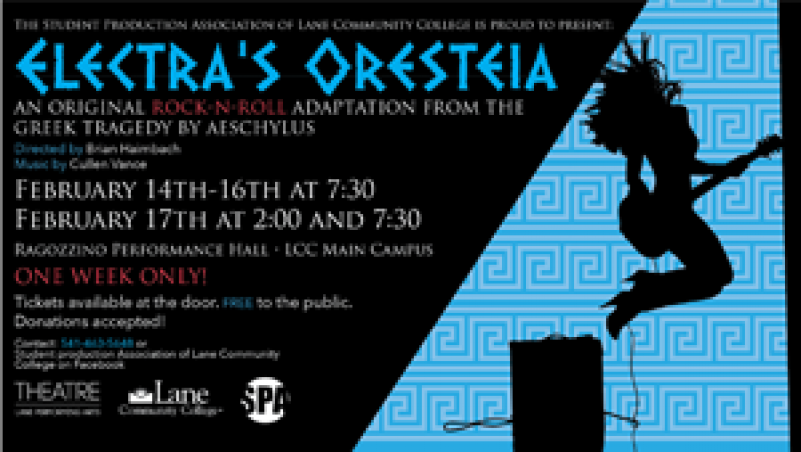 Electra's Oresteia event poster