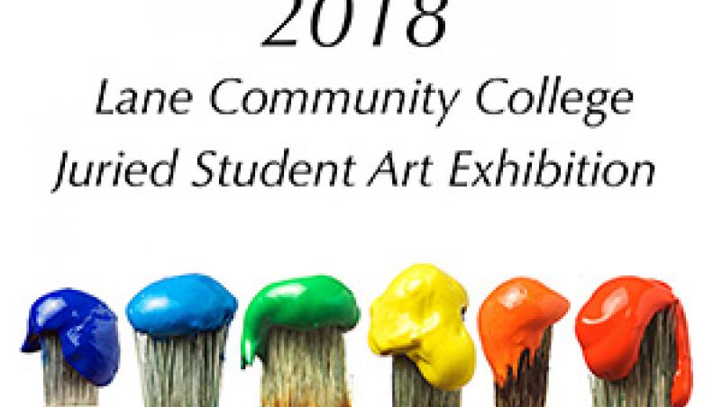 image of poster with colorful paint brushes lined up