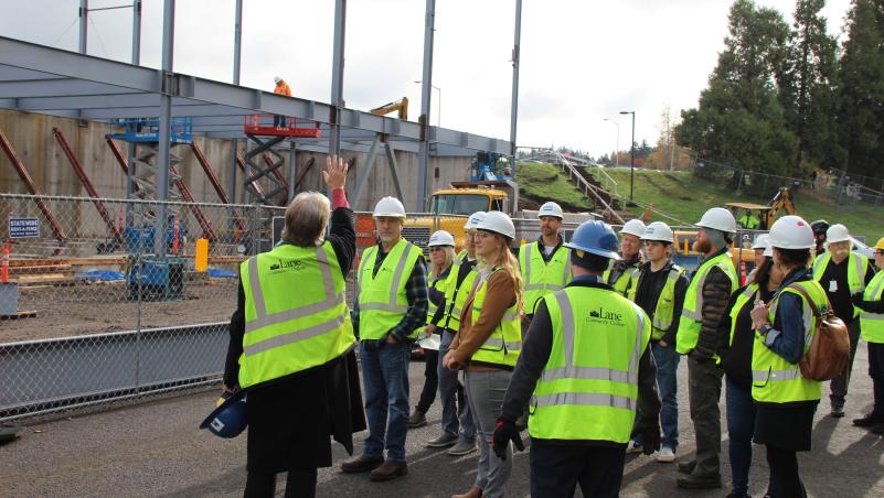 Group tour of ITEC site