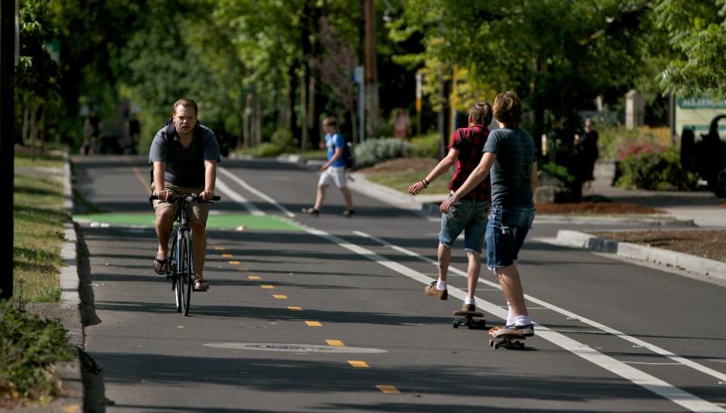 Bicycling around Eugene
