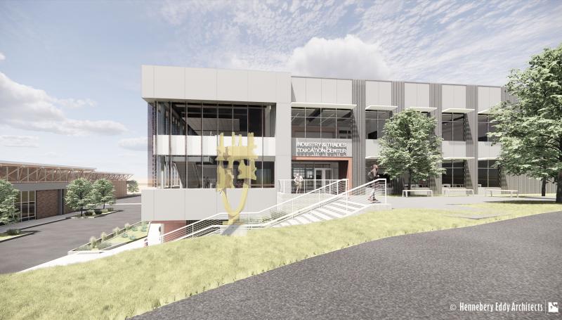 Rendering of the SW Corner of the ITEC Building