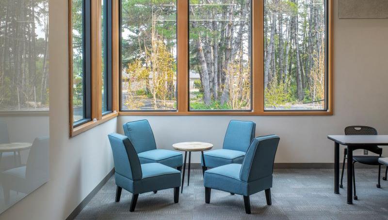 a lounge at the florence center