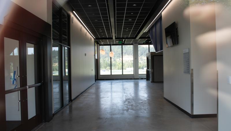interior of Building 32 entryway