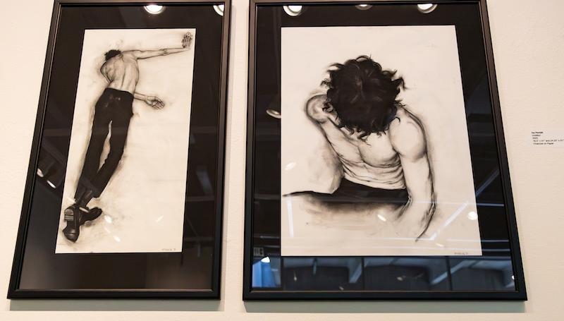dramatic charcoal figure drawings by Ivy Pavlak