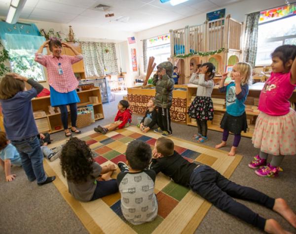 ECE Marsha and circle time with kids