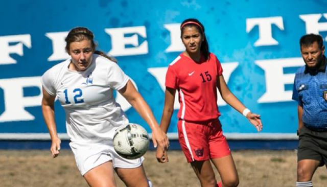 Two soccer players