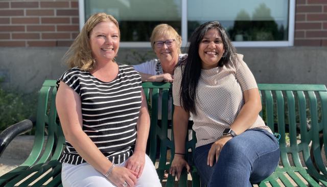 Dawn, Gee, and Rosa-Maria, the admissions staff
