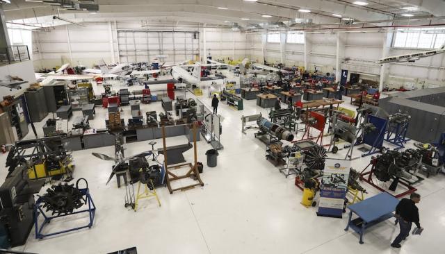 Aviation Maintenance Technician hangar