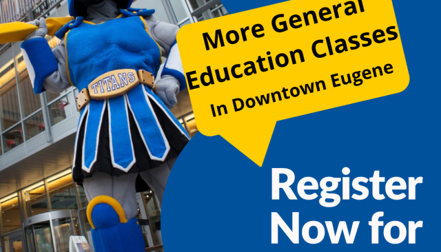More classes in downtown Eugene! Register now for Winter Term