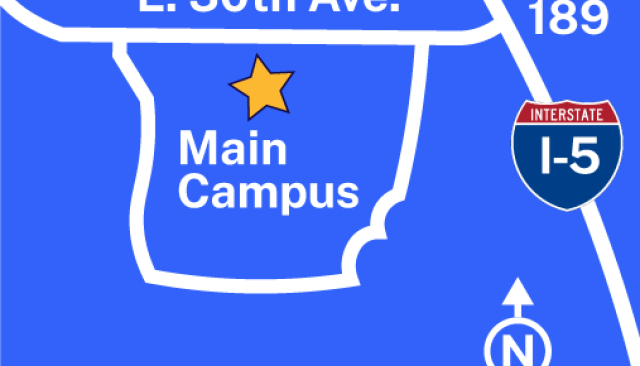 Map location of LCC Trades Expo and Open House
