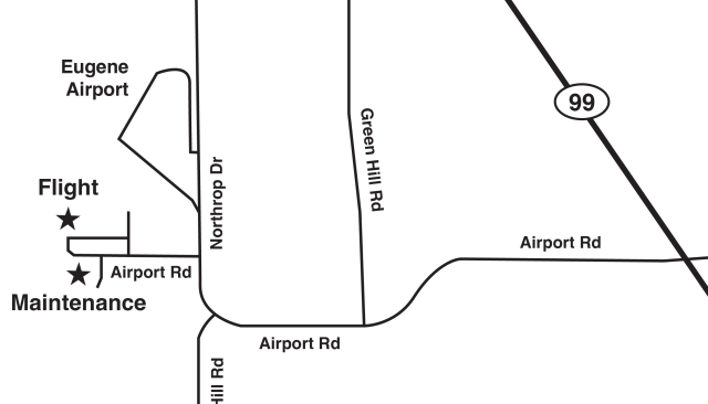 aviation academy on lane airport campus on airport road southwest of the eugene airport