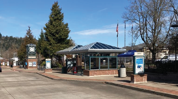 LCC bus station on main campus