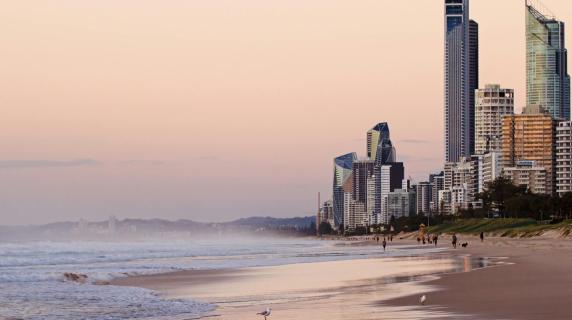 city by the beach in Queensland Australia