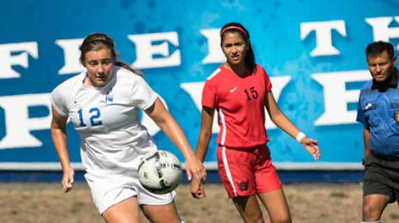 Two soccer players