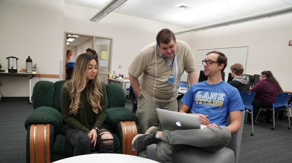 students getting help with homework