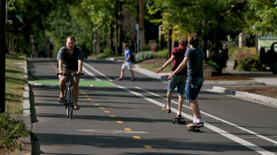 Bicycling around Eugene