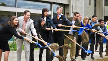 groundbreaking of new building