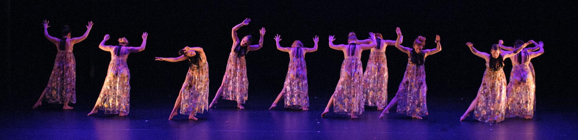 Dancers performing during the 2018 Collaborations Concert
