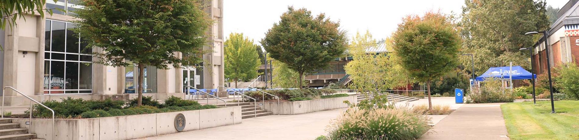 photo of entrances to center building near building 5