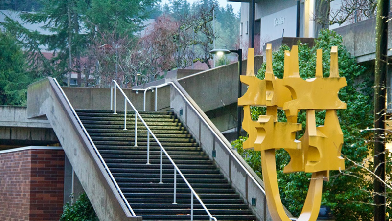 photo of Stairs by Center Building