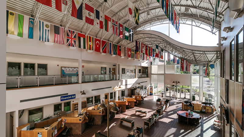 A view inside Building 1 LCC main campus