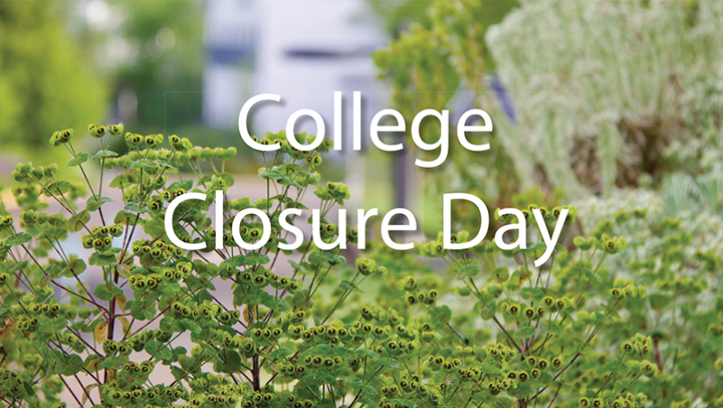 LCC college closure day news release image greenery