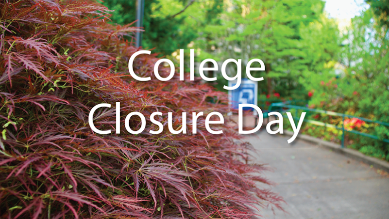 LCC college closure day news release image bushes