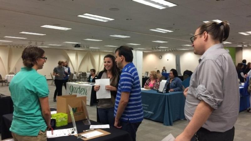Students and employers at the annual LCC Job Fair