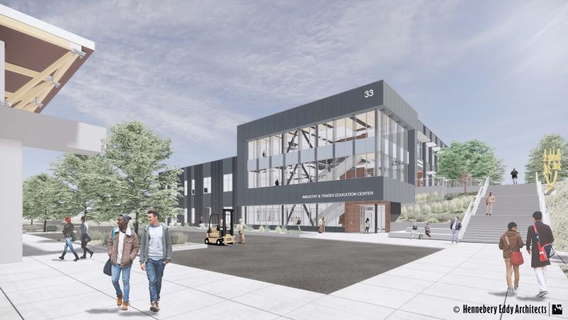 Rendering of Industry and Trades Education Center