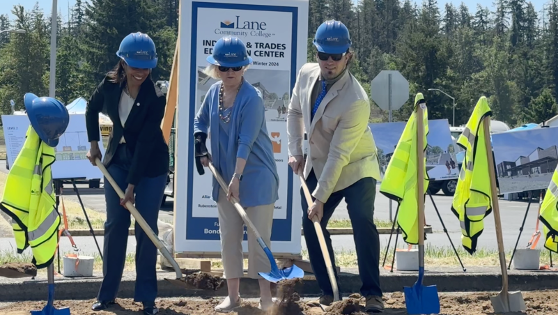 LCC President Stephanie Bulger and Board Members Rosie Pyror and Austin Folnagy