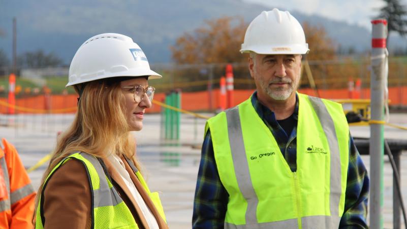 Oregon Labor Commissioner Christina Stephenson receives update on construction of LCC's ITEC