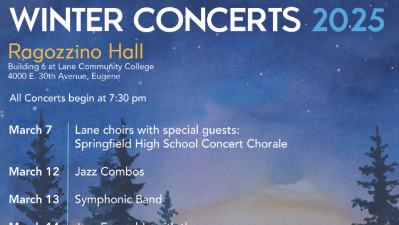 Lane Community College presents Winter Concert 2025