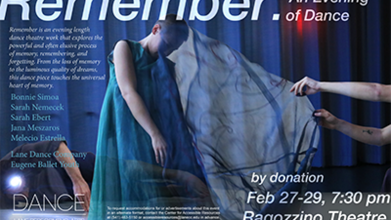 Lane Dance Company Remember Dance poster