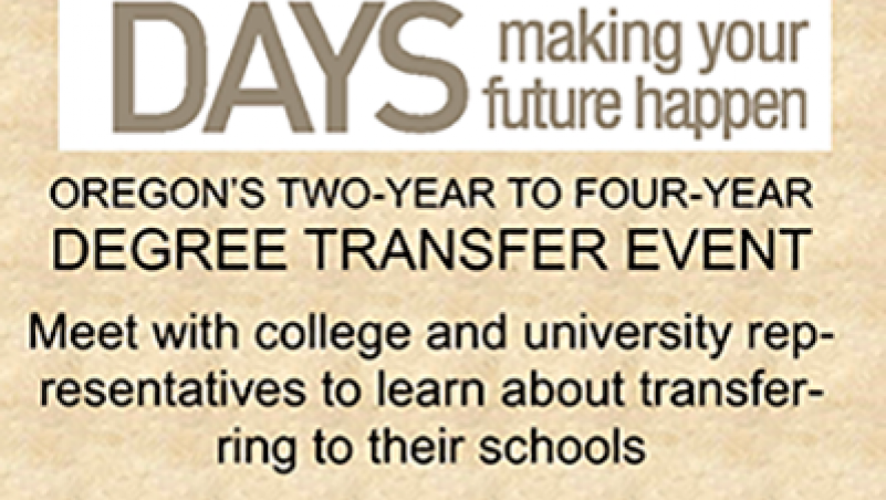 2020 Oregon Transfer Days Jan 14 - poster