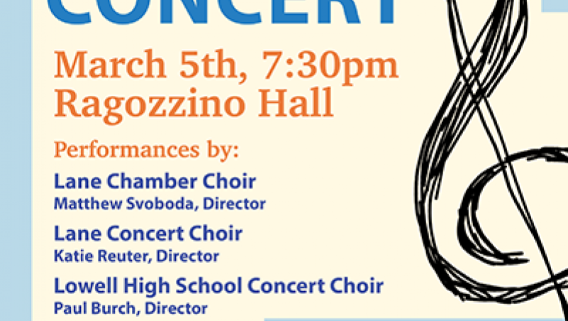 Winter choir concert poster