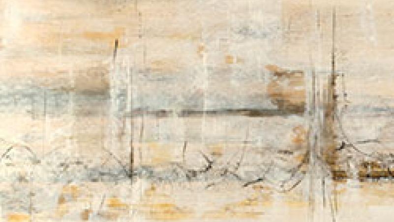 'Erased' mixed media painting by Sarah Grew image of painting
