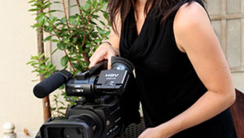 Laura Elayne Miller image of Laura Miller aside video camera