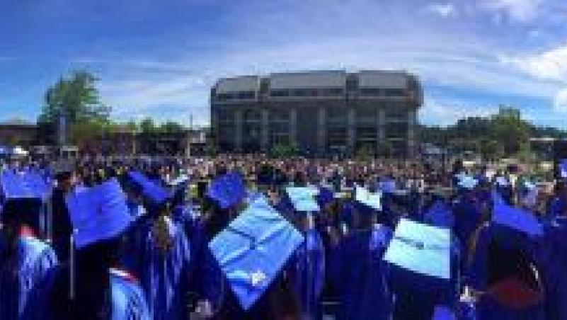 LCC commencement main campus 2017 photo by André Casey