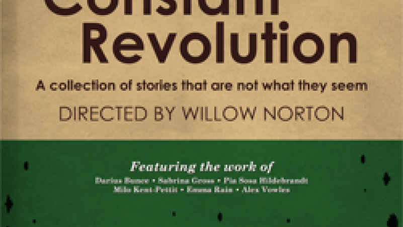 Student Productions Association "Constant Revolution" event poster