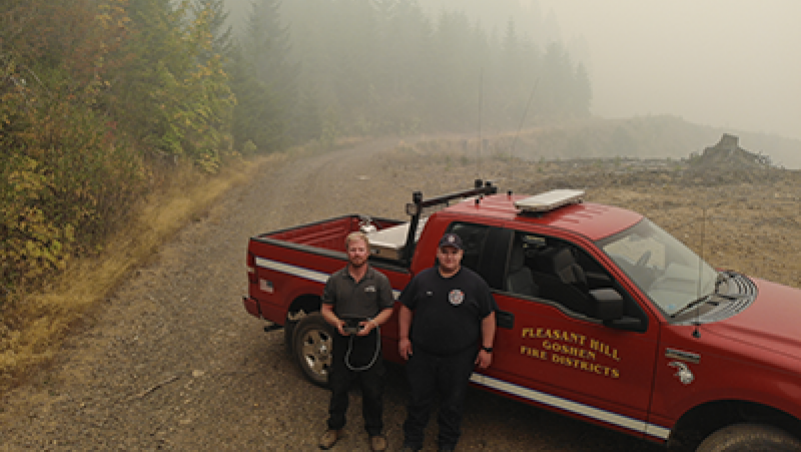 LCC Solomon Singer and Pleasant Hill Goshen Fire Raymond Wood