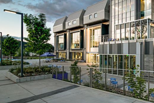 photo of Center Building on Main Campus early evening