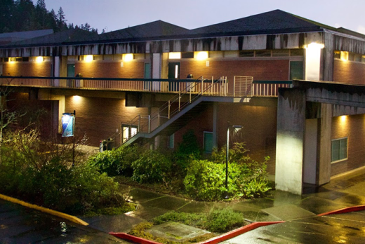 Building 19 at night