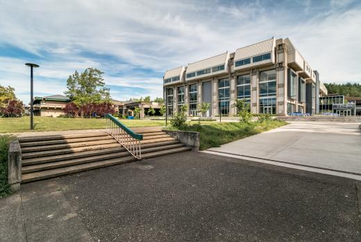 Center building at lane