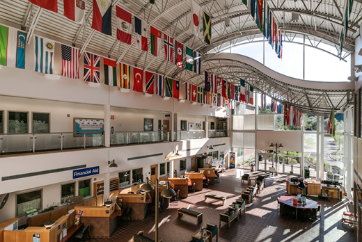 A view inside Building 1 LCC main campus