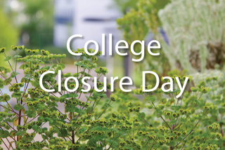 LCC college closure day news release image greenery
