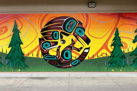 2022 Mural by Pattrick Price, LCC main campus, building 11