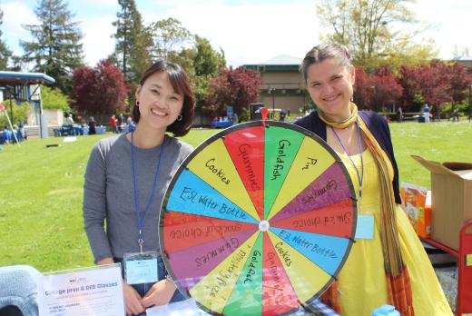 Representatives from LCC's ABSE Program welcome attendees to the 2022 Community Day Open House