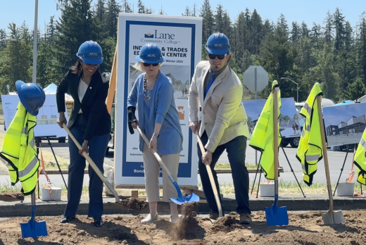 LCC President Stephanie Bulger and Board Members Rosie Pyror and Austin Folnagy