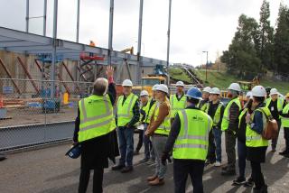 Group tour of ITEC site