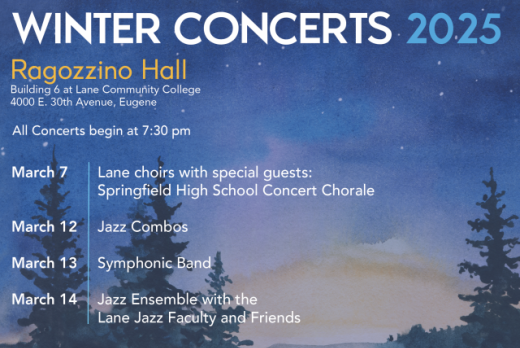 Lane Community College presents Winter Concert 2025